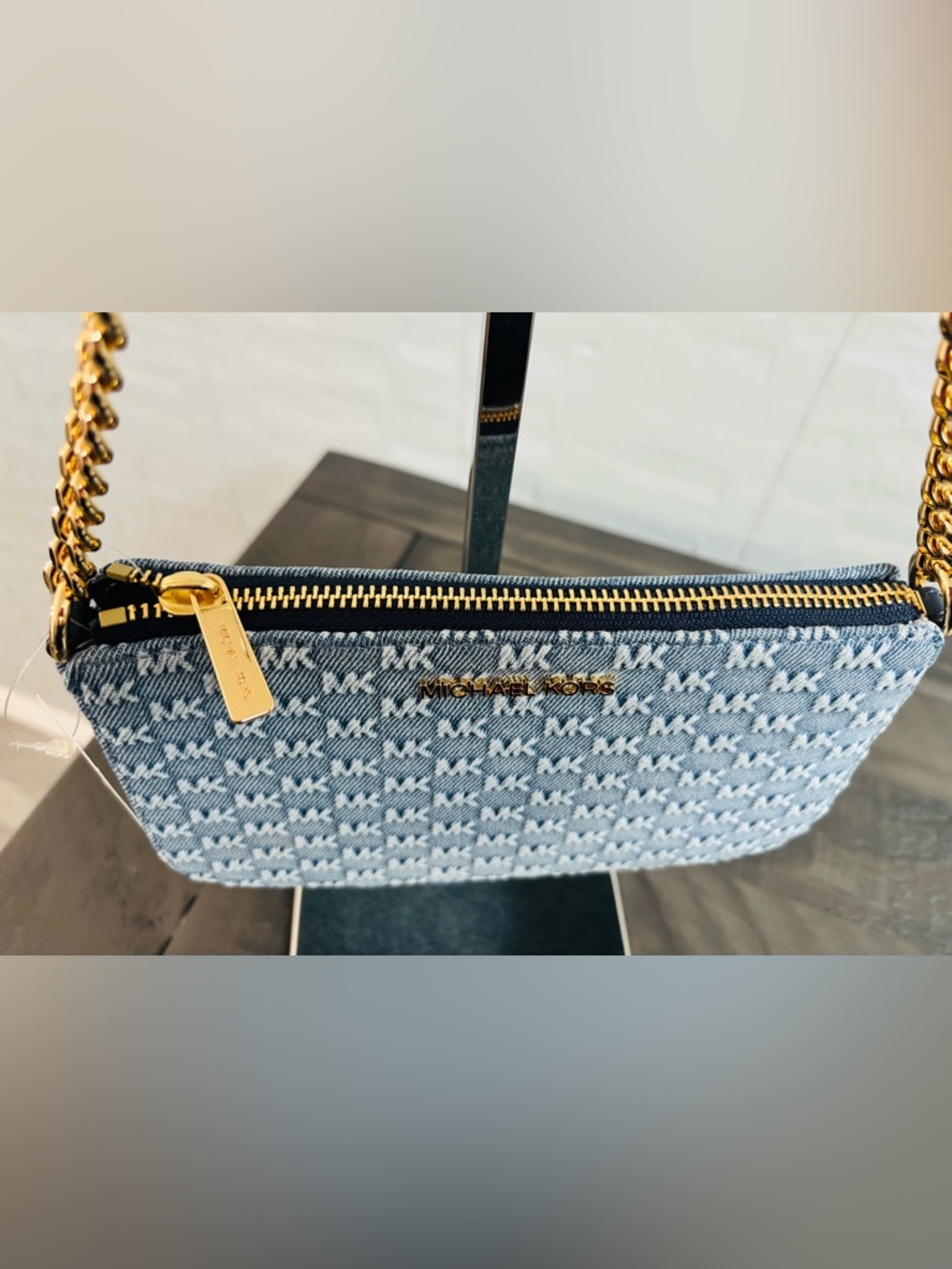 Michael Kors Chain Pouchette Shoulder Bag - Picture 5 of 12
